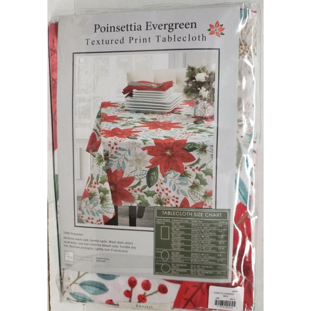 Printed Linen Tablecloth60